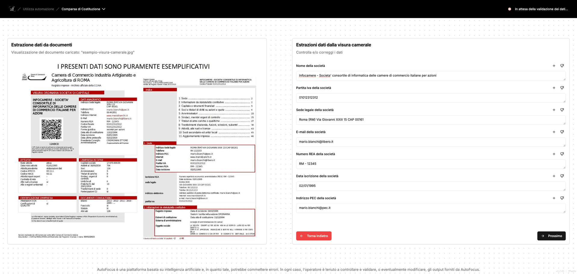 Data Extraction & AI Processing Dashboard